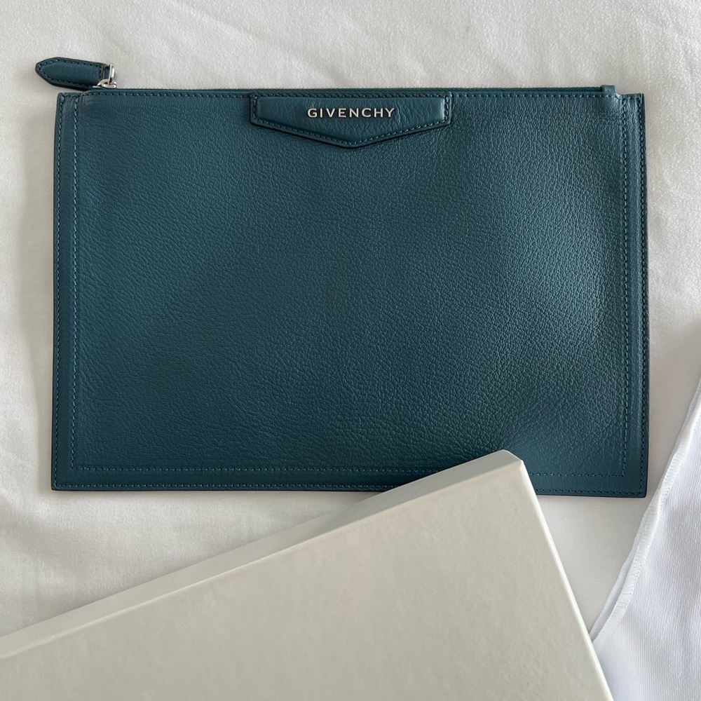 New Givenchy Zip Clutch Pouch Bag.